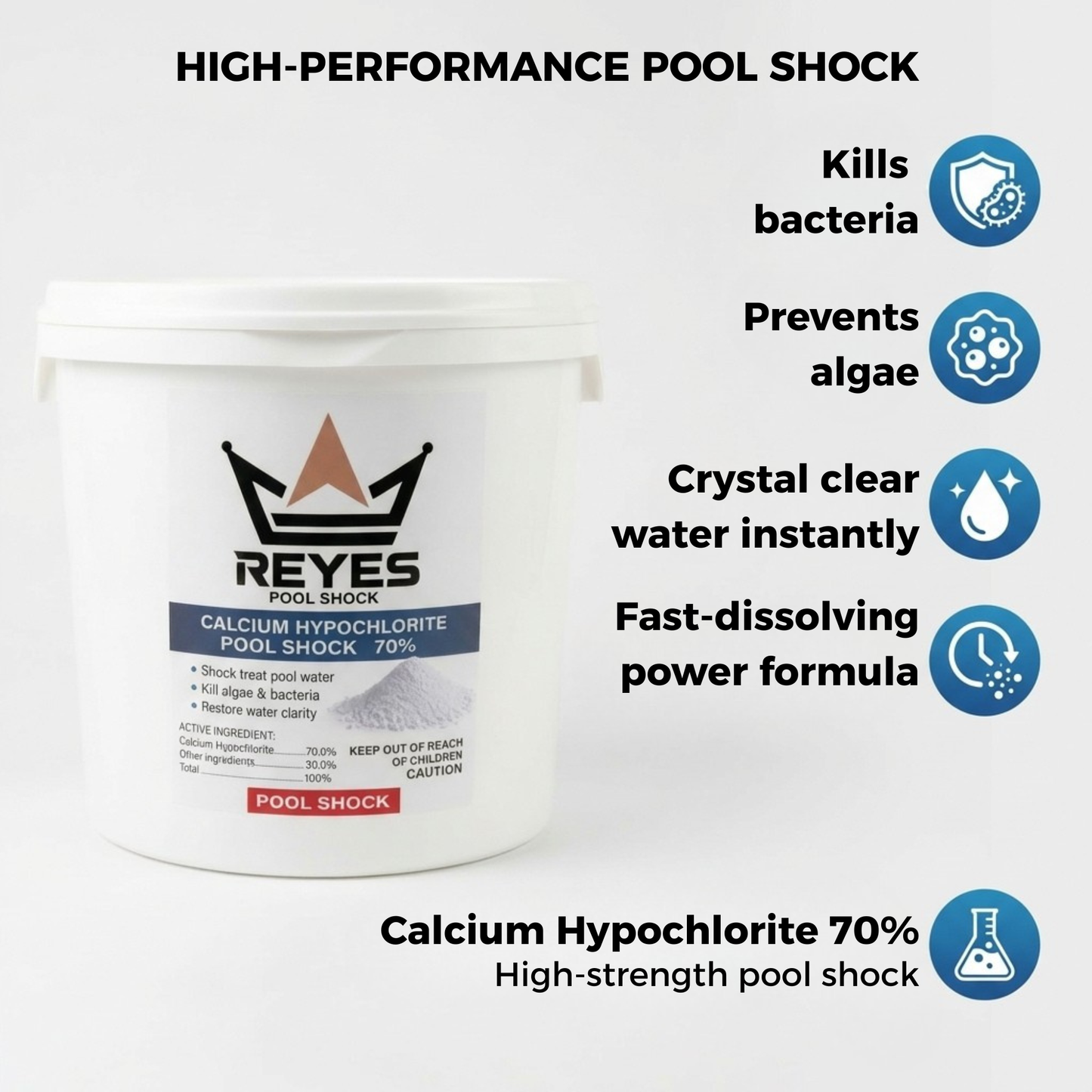 Chlorine Tablets + Pool Shock 70% | 10 lb + 10 lb - Las Vegas
